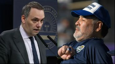 El vocero presdencial saludó a los zurdos en su día, pero dejó afuera a Maradona.