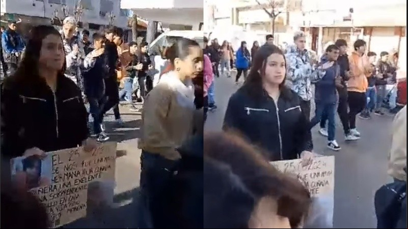 La movilización que tuvo lugar ayer en Villa Constitución.