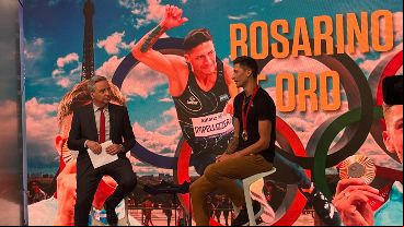 Brian Impellizzeri visitó los estudios de El Tres luego de ganar la medalla de oro en París 2024.