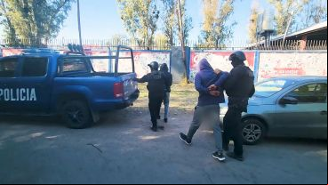 La detención del imputado en barrio Triángulo.