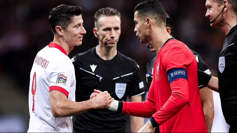 Ronaldo y Lewandoski, dos de las grandes figuras de la Nations League, cara a cara.