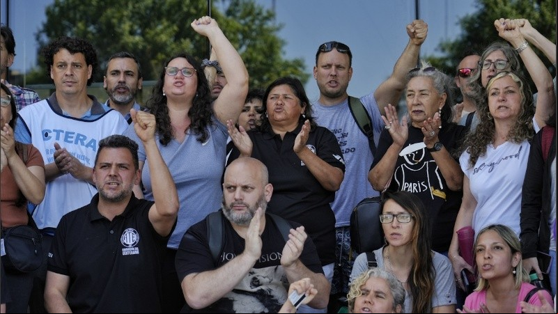 Un grupo de dirigentes de Amsafé convocó a concentrase en el Centro de Justicia Penal.