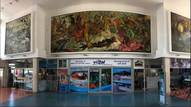 Los murales de Raúl Domínguez en La Fluvial.