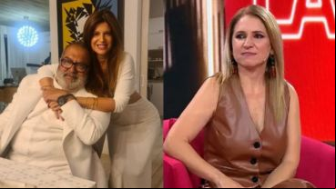 De una lado, Jorge Lanata junto a Elba Marcovecchio. En el otro, la periodista Fernanda Iglesias.