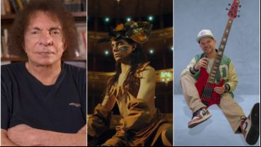 Alejandro Dolina, imagen de "Metadata" y el músico Leandro Pagura.