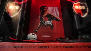El "espacio sagrado" de Maradona en el vestuario leproso.