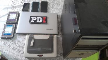 Los elementos secuestrados en los procedimientos de este martes.