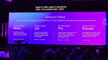 Amazon presentó Nova, su nueva familia de modelos de inteligencia artificial.