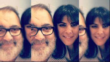 Jorge Lanata junto a Sara Stewart Brown.