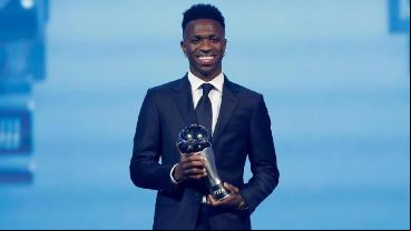 Vinicius se quedó con el premio The Best por su temporada con el Real Madrid.