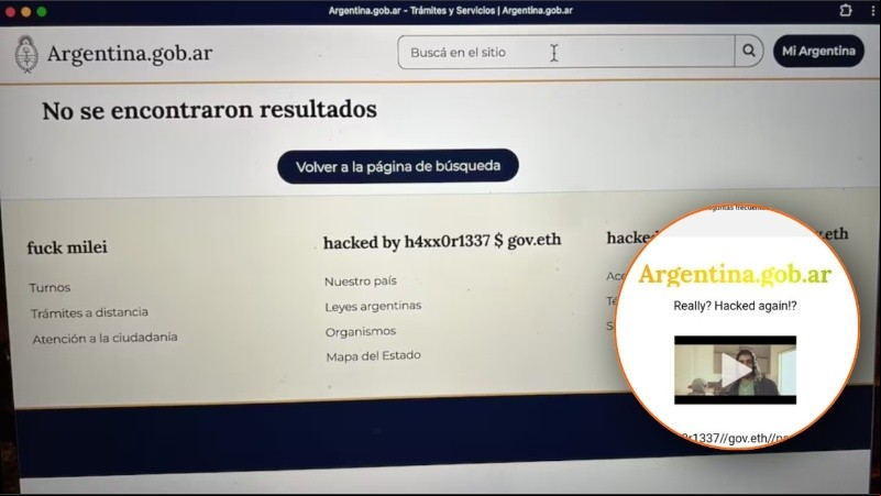 Alrededor de las 21.30, el sitio web Mi Argentina mostró en su página un mensaje de “error 503″, que significa que el servidor no puede procesar las solicitudes de los s por una sobrecarga o fallo técnico.