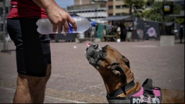 Un poco de agua en el horno que fue Rosario este jueves.