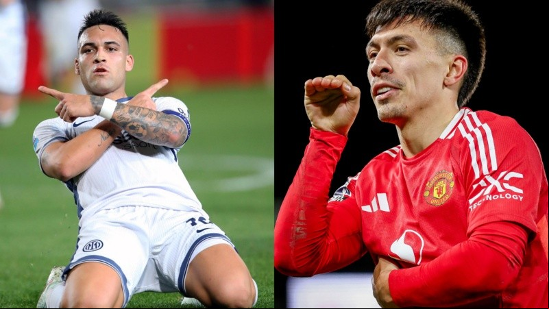 Lautaro y Lisandro Martínez contribuyeron con goles en los triunfos de Inter y United, respectivamente.