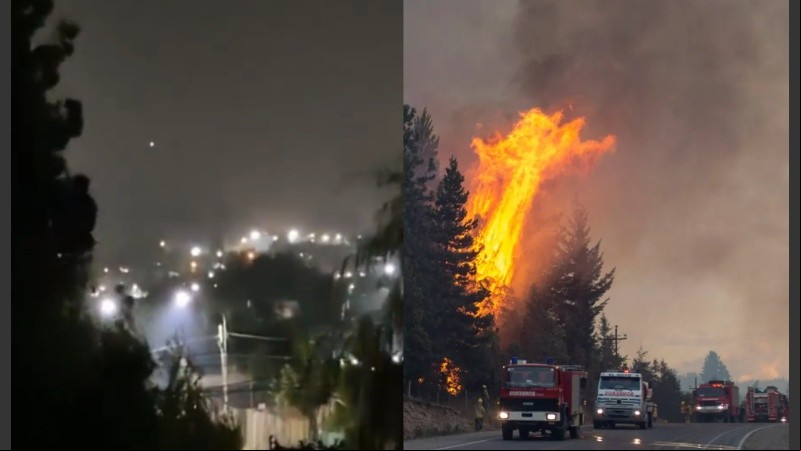 Las lluvias y los incendios en El Bolsón.