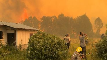 El Bolsón, en Río Negro, episodio del desastreforestal.