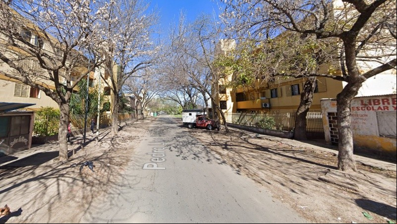 La cuadra donde tuvo lugar la balacera de este miércoles.