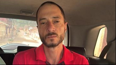 Damián Reifenstuel, uno de los tres acusados por el crimen de Ivana Garcilazo, cuando fue detenido en Bolivia.