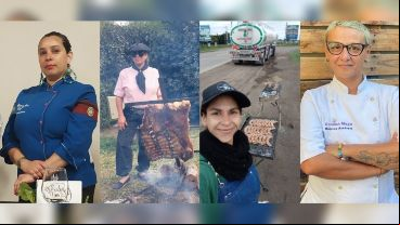 De izquieda a derecha: Norma Azar, Alicia Robledo, Laila Zemp y Roxana Muga.
