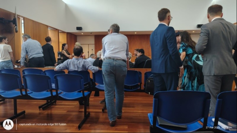 Un alto de la caliente audiencia de Vicentín, que comenzó el jueves y seguirá hasta esta tarde del viernes