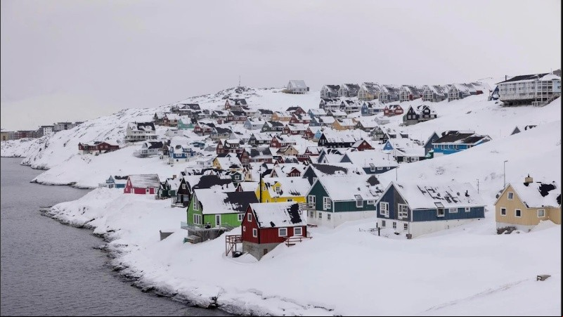 Vista general de la zona de Myggedalen en Nuuk en Groenlandia, en una imagen de archivo.