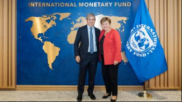 Caputo y Georgieva este miércoles en Washington.
