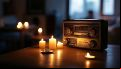 La radio, la única voz encendida en medio del apagón eléctrico.