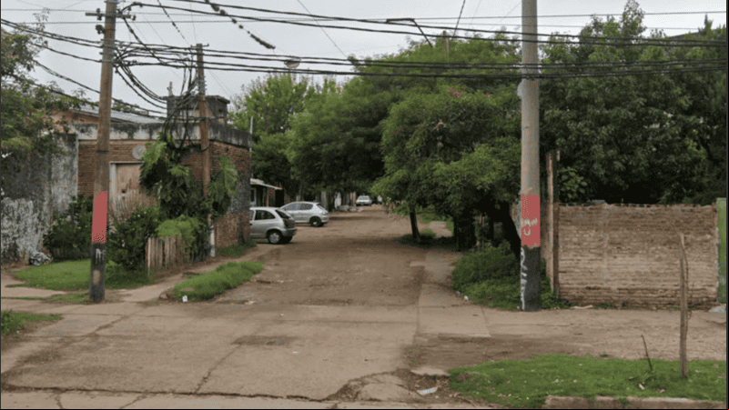 El pasaje donde fue atacada la víctima fatal.