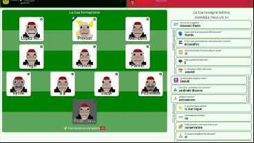 Un captura del juego online diseñado en Italia.