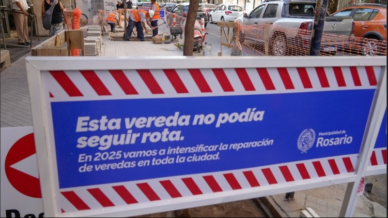 La Municipalidad ya reconstruyó 50 mil metros cuadrados de veredas en lo que va del año.
