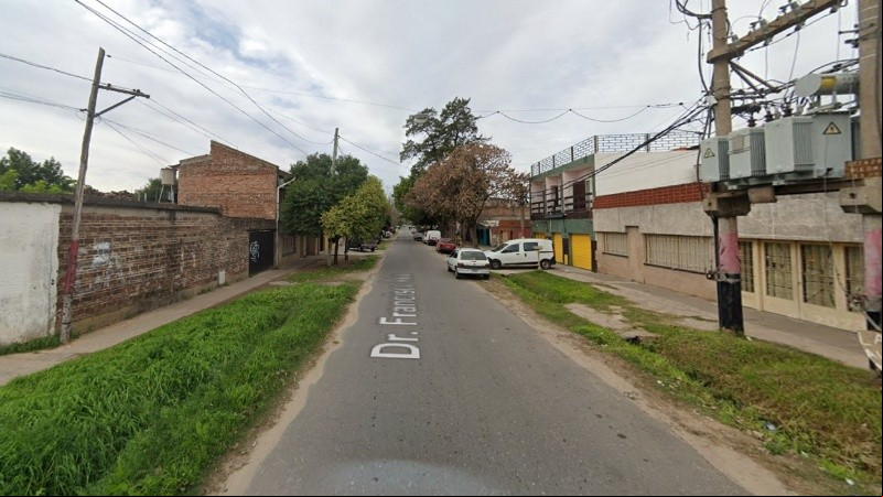 La cuadra donde tuvo lugar el robo.