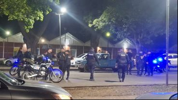 La zona tenía un fuerte operativo policial tras el siniestro.