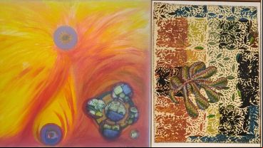 Algunas de las obras que se expondrán en esta muestra de compañeros que cursaron en la Escuela de Artes Visuales hace tiempo.