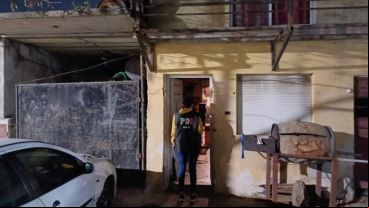 El allanamiento se desarrolló este martes en la zona norte de Rosario.