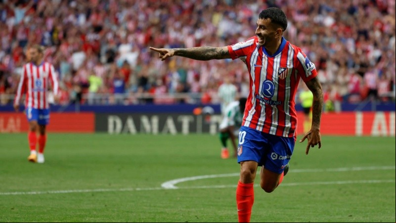 Correa (30 años) selló la goleada colchonera en Madrid.