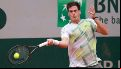 Después de entrenar con Djokovic, Fede Gómez ganó el primer partido de su carrera en Roland Garros y Nole lo celebró