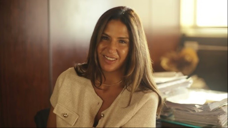 La jueza Makintach durante la grabación del documental de la polémica.