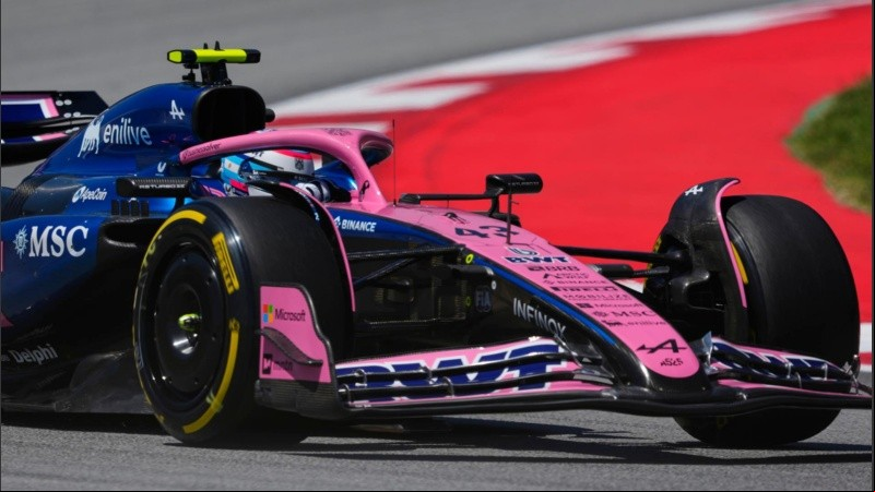 El Alpine de Colapinto fue el más lento en las prácticas libres del GP de España.