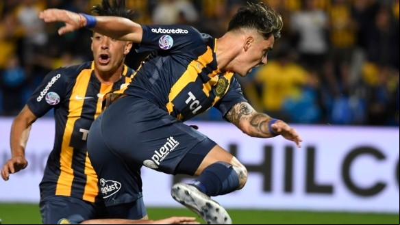 Zampedri y Camacho celebran el primer tanto. Zampedri y Camacho celebran el primer tanto.