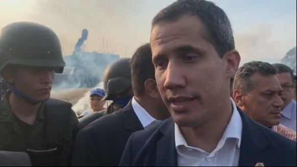 Captura de video muestra al presidente del Parlamento venezolano, Juan Guaidó. Captura de video muestra al presidente del Parlamento venezolano, Juan Guaidó.