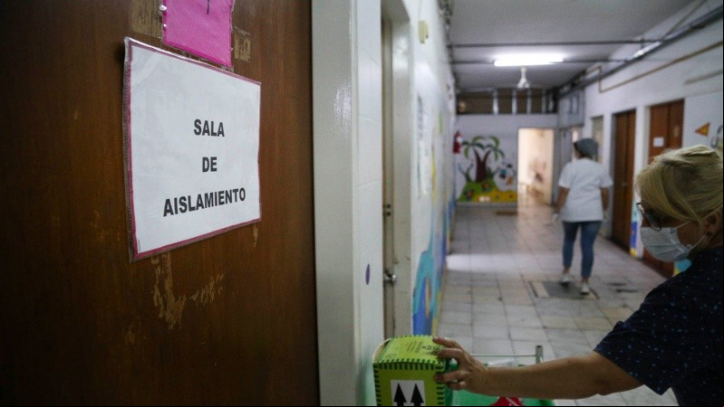 Una de las zonas del hospital donde se encuentran las salas de aislamiento. (Alan Monzón/Rosario3) Una de las zonas del hospital donde se encuentran las salas de aislamiento. (Alan Monzón/Rosario3)